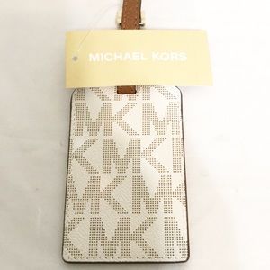 Michael Kors Vanilla jet set travel Luggage Tag